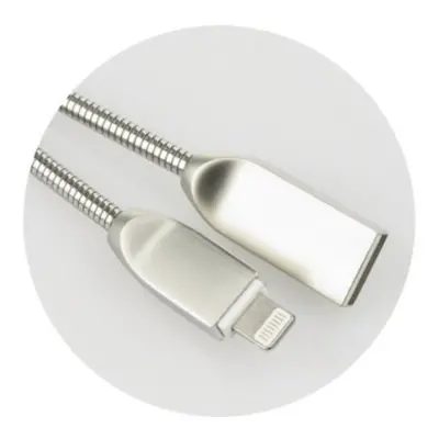 PartnerTele Nabíjecí kabel iPhone Lightning / USB - METAL SNAKE - 2,4A, 5W - 1 metr