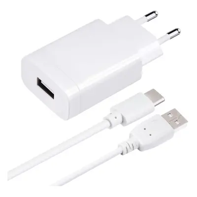 Sada cestovní nabíječka Forcell - USB / USB-C kabel - 2,4A 18W s funkcí Quick Charge 3.0