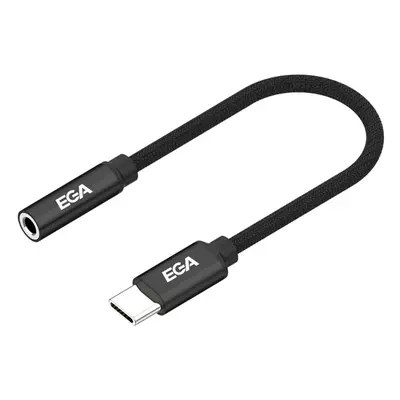 Redukce z USB-C na Jack sluchátkový konektor - EGA Y01 Black