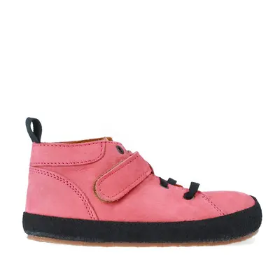 PEGRES CELOROČKY NUBUK BF32 Pink | Dětské celoroční barefoot boty