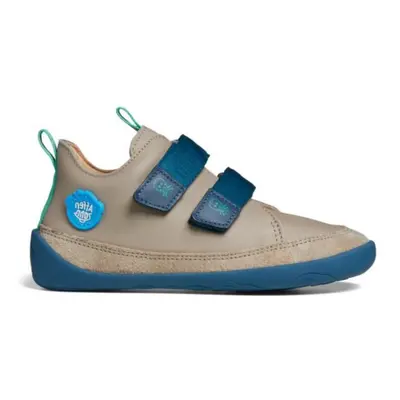 Affenzahn SNEAKER LEATHER BUDDY OCTOPUS Beige Dětské barefoot tenisky