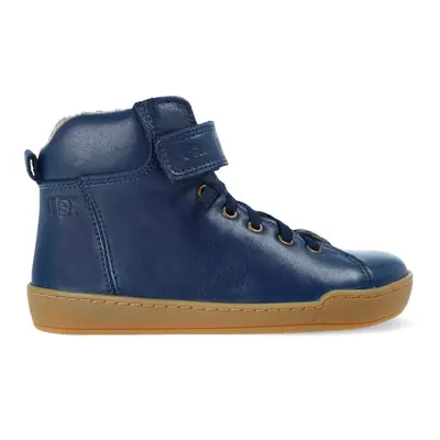 CRAVE WINFIELD Dark Blue Dětské zimní zateplené barefoot boty