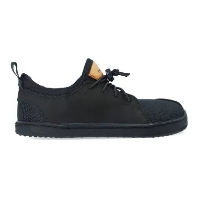 PEGRES TENISKY JUNIOR NUBUK BF53 Black | Dětské barefoot tenisky