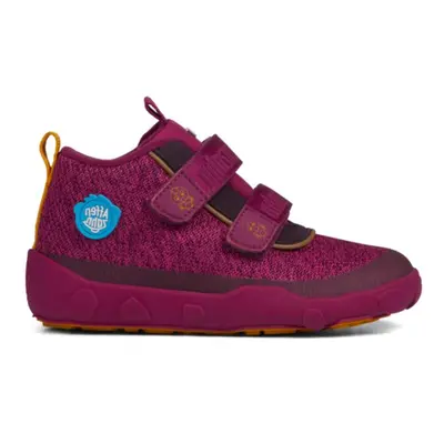 Affenzahn LOWBOOT KNIT HAPPY BIRD Berry | Dětské celoroční barefoot boty