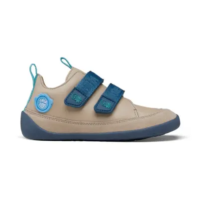 Affenzahn LEATHER SNEAKER BUDDY OCTOPUS Grey Blue | Dětské barefoot tenisky