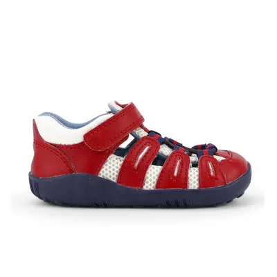 BOBUX SUMMIT Red Navy | Dětské barefoot sandály