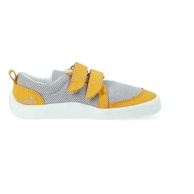 BEDA TENISKY TEX MARTY Gray Yellow | Dětské barefoot tenisky