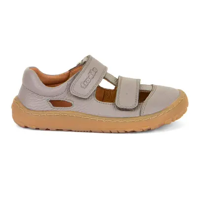 FRODDO SANDAL VELCRO II Light Grey Dětské barefoot sandály