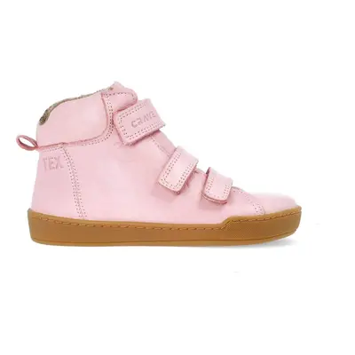 CRAVE SNOWFIELD Pink Dětské zimní zateplené barefoot boty