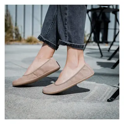 GROUNDIES LILY WOMEN Taupe | Dámské barefoot baleríny