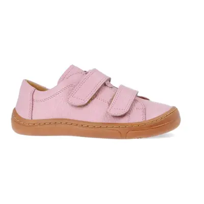 FRODDO TENISKY LEATHER D-VELCRO Pink | Dětské barefoot tenisky