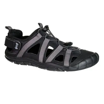 FREET ZENNOR Black Grey Barefoot sportovní sandály