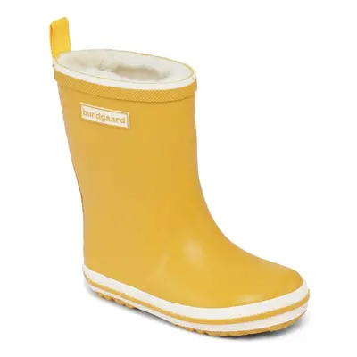 BUNDGAARD CLASSIC RUBBER BOOT WINTER Curry Dětské zateplené barefoot holínky