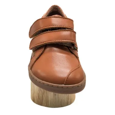 PEGRES CELOROČNÍ TENISKY BF54 0.1 Brown Dětské barefoot tenisky