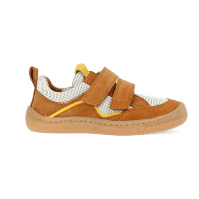 FRODDO TENISKY D-VELCRO Brown | Dětské barefoot tenisky