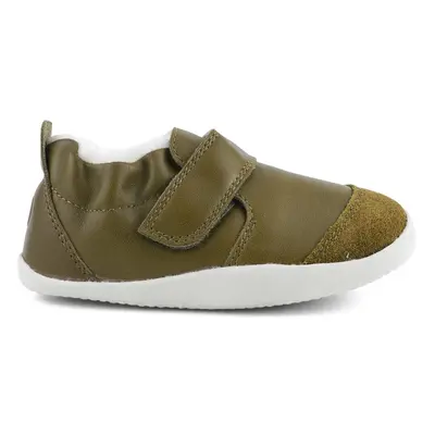 BOBUX XPLORER MARVEL ARCTIC Olive | Dětské první zateplené barefoot botičky