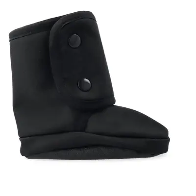 KULIŠÁRNY CAPÁČKY SOFTSHELLOVÉ Black Dětské první zateplené barefoot botičky