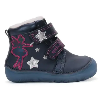 D.D.Step Barefoot zimní boty W073-42766 royal blue