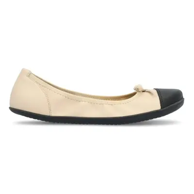 GROUNDIES RUBY WOMEN Beige Black | Dámské barefoot baleríny