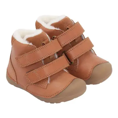 BUNDGAARD PETIT MID WINTER Cognac WS Dětské zimní zateplené barefoot boty