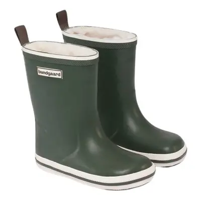 BUNDGAARD CLASSIC RUBBER BOOT WINTER Army Green Dětské barefoot holínky