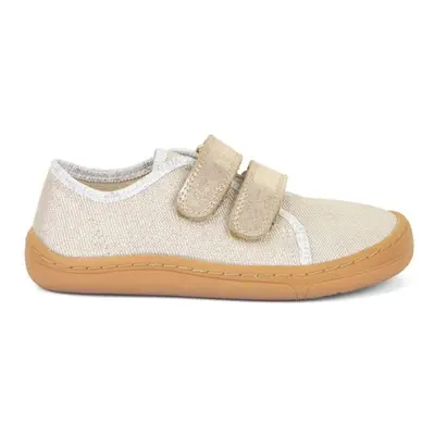 FRODDO SNEAKER CANVAS II Gold Shine Dětské barefoot tenisky