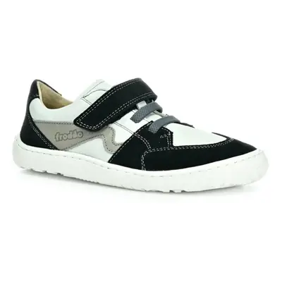 FRODDO TENISKY SPLASH White/Black Dětské barefoot tenisky