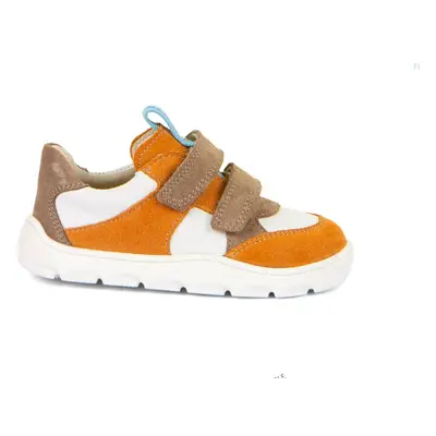 FRODDO ZERU SPRING White /Orange Dětské barefoot tenisky