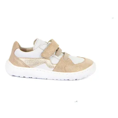 FRODDO TENISKY SPLASH White/Gold Dětské barefoot tenisky