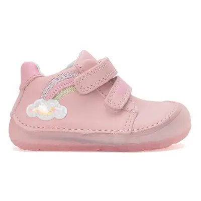 D.D.STEP S073-51424A CELOROČNÍ TENISKY Baby Pink Dětské barefoot tenisky