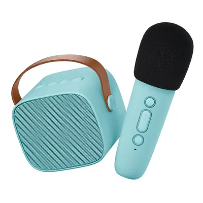 BLUETOOTH KARAOKE SET Modrý mikrofon a reproduktor