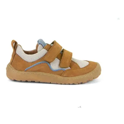 FRODDO TENISKY D-VELCRO 2P Brown Dětské barefoot tenisky