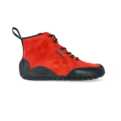 SALTIC OUTDOOR HIGH Red Outdoorové barefoot boty