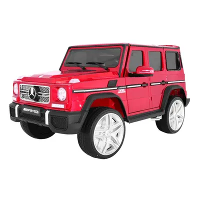 mamido Dětské elektrické autíčko Mercedes G65 červené lakované