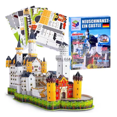 mamido Puzzle 3D Hrad NEUSCHWANSTEIN 109 dílků