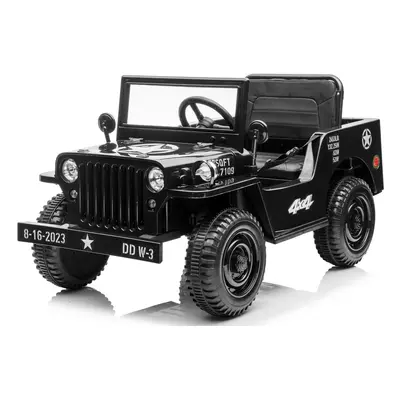 mamido Dětský elektrický jeep Willys Star 4x4 černý