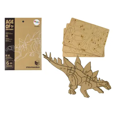 mamido Dřevěné 3D puzzle Stegosaurus 41 dílků