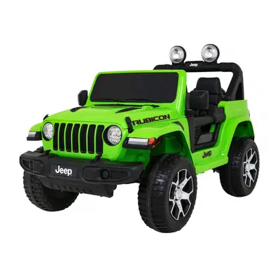 mamido Elektrické autíčko Jeep Wrangler Rubicon 4x4 zelené