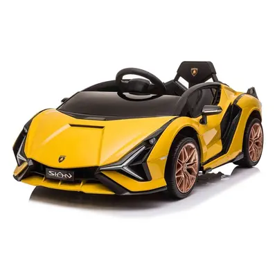 mamido Dětské elektrické auto Lamborghini Sian žluté