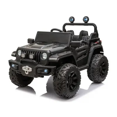 mamido Dětské elektrické auto Jeep Off Road 4x4 lakované černé