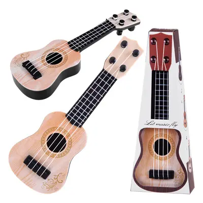 mamido Dětská mini kytara ukulele 25 cm červená