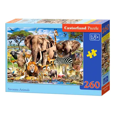 mamido Puzzle 260 dílků Zvířata ze Savany