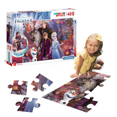 mamido Podlahové puzzle 40 dílků Ledové království 100x70