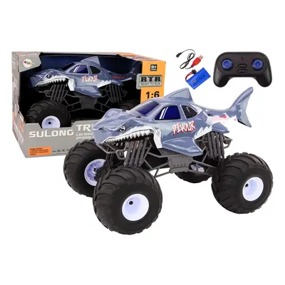 mamido Velké terénní auto na dálkové ovládání 2.4G RC 1:6 Žralok