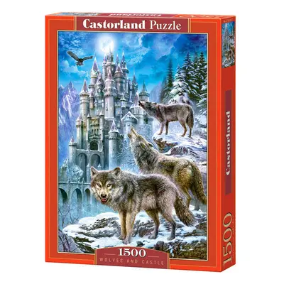 mamido Puzzle 1500 dílků Vlci a hrad