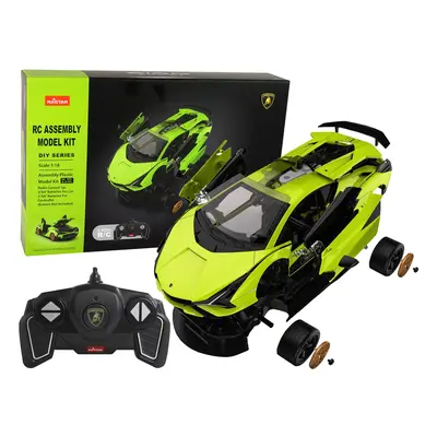 Mamido RASTAR RASTAR Konstrukční autíčko na dálkové ovládání Lamborghini Sian 1:18 zelené RC