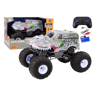 mamido Velké terénní auto na dálkové ovládání 2.4G RC 1:6 Dinosaurus