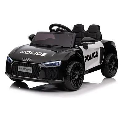 Mamido Mamido Dětské elektrické autíčko Audi R8 Spyder policie Barva: Černá