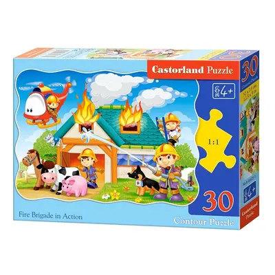 mamido Puzzle 30 dílků Hasičská zásahová akce