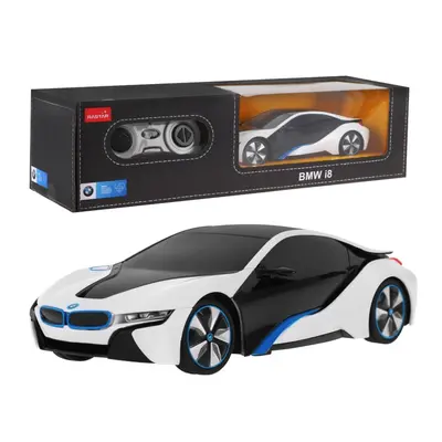 Mamido RASTAR Auto na dálkové ovládání RC BMW i8 Rastar 1:24 bílé